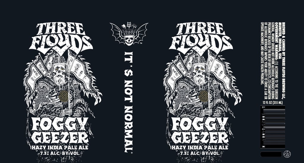 Warpigs, 3 Floyds & Mikkeller Collaborate On Forge Of Mars, Blinding Light Show, Chaos Monger, Waking The Witch, Foggy Geezer, Astral Queen, High Celebrant, Foggy Geezer, The Apparition, Aquanauticon & Bouffant Jellyfish 7 2026 Three Floyds Foggy Geezer 12-oz Cans