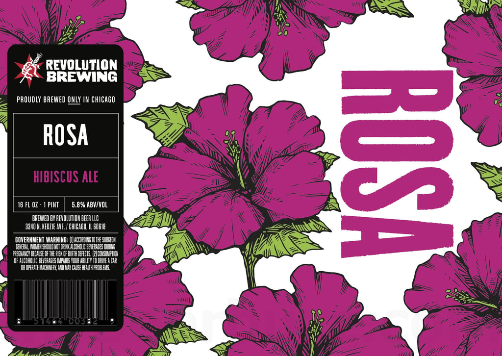 2026 Revolution brewing Rosa 16-oz Cans
