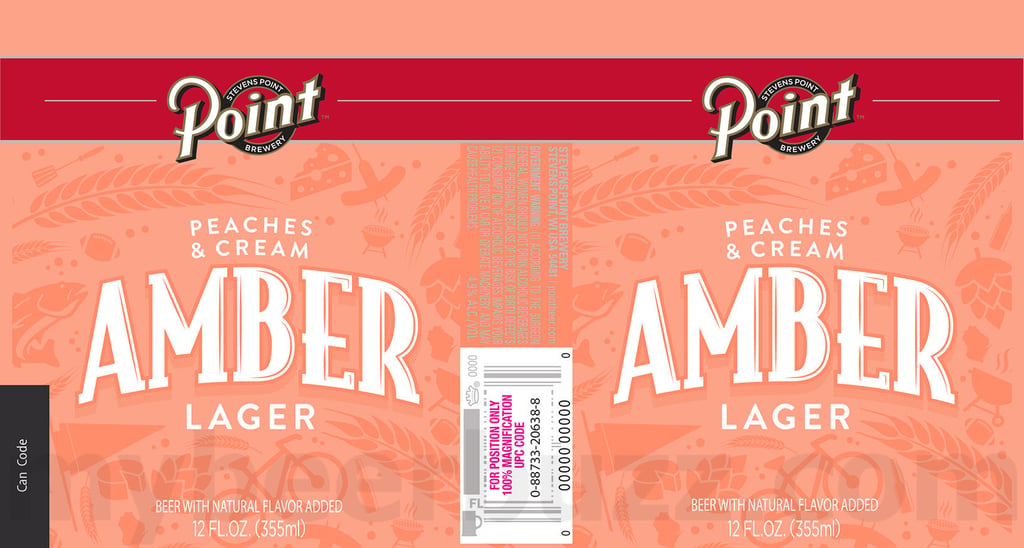2025 Stevens POint Peaches & Cream Amber Lager 12oz Cans