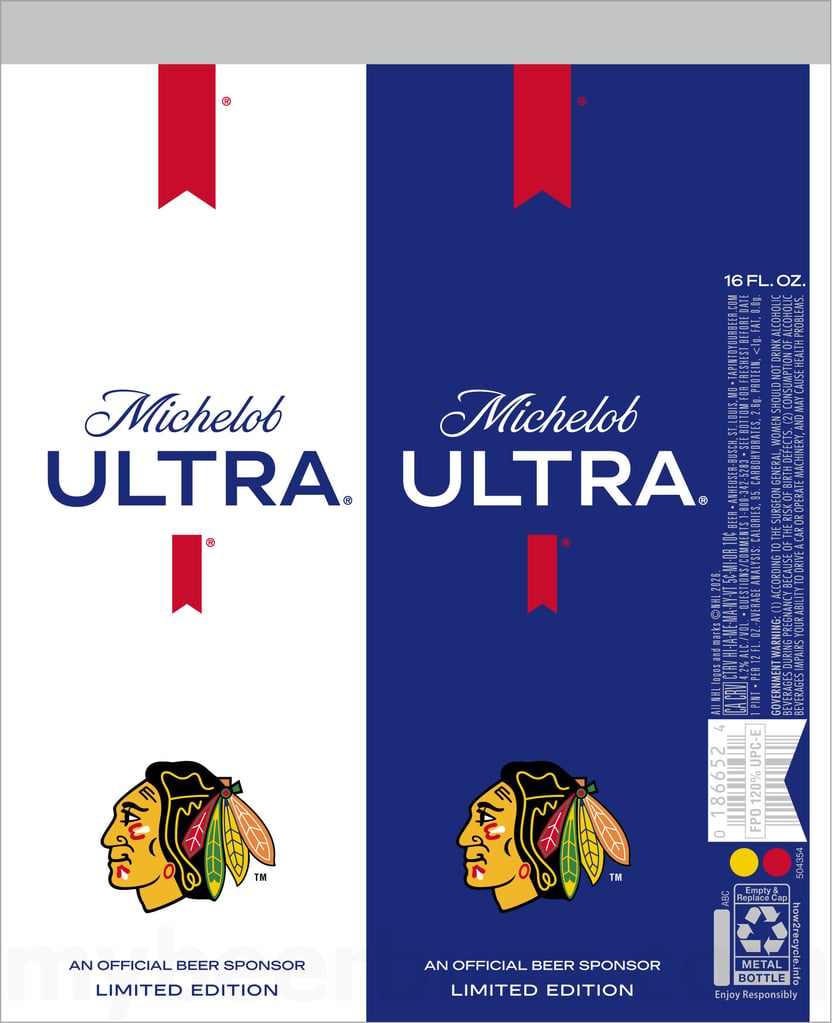 2026 Michelob Ultra Hockey 16-oz Cans