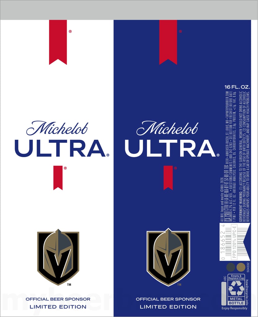 2026 Michelob Ultra Vegas Golden Knights 16-oz Cans