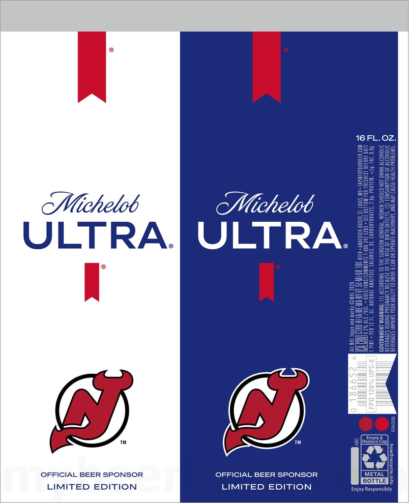 2026 Michelob Ultra Hockey 16-oz Cans