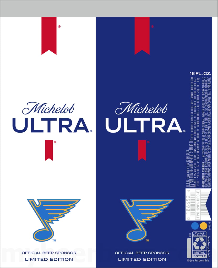 2026 Michelob Ultra Hockey 16-oz Cans