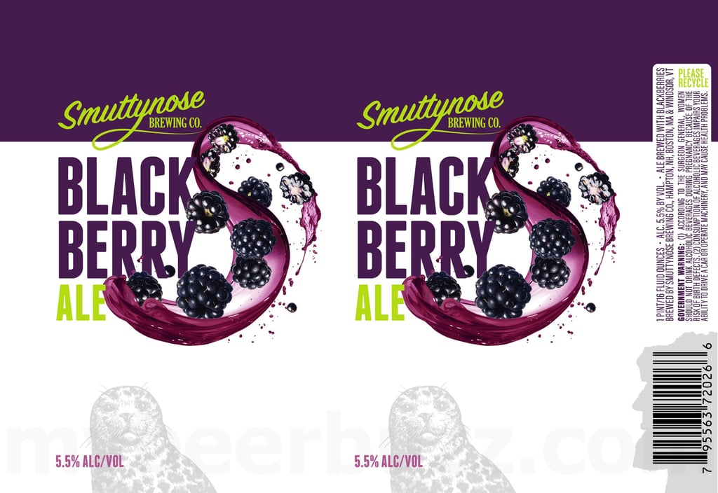 2025 Smuttynose Blackberry Ale 16-oz Cans