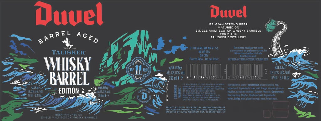 2026 Duvel Barrel Aged Talisker Whisky Barrel Edition 750ml Bottles