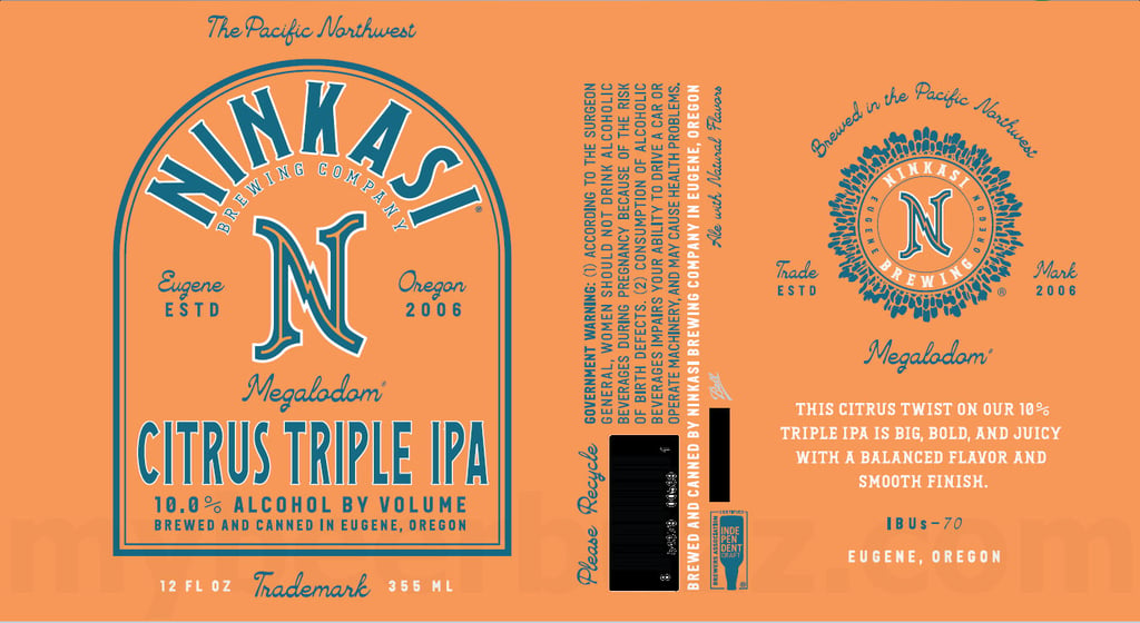 2025 Ninkasi Megladom citrus triple IPA (12oz cans