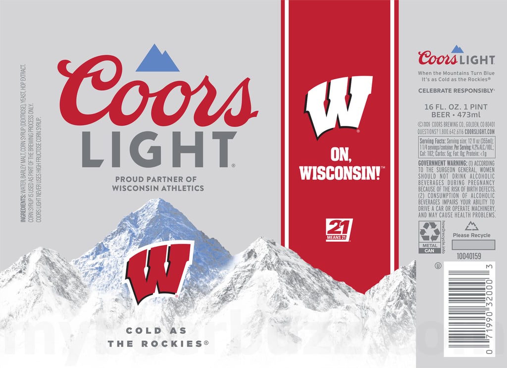 2026 Cors Light Wisconsin 16-oz Cans