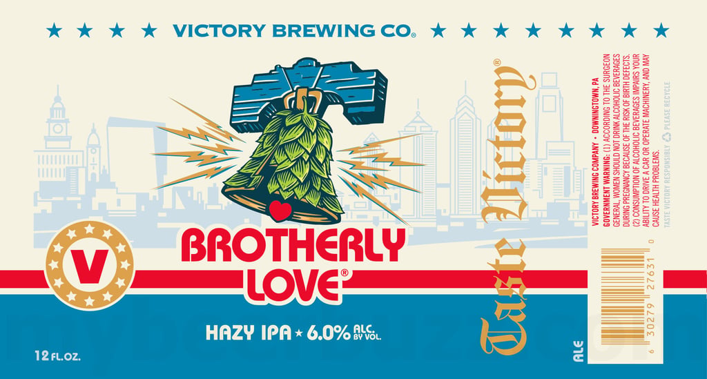 Victory Adding Berry Monkey Cans & Bottles / Imperial Cloud Walker / DDH Dirtwolf / Berry Monkey / Slow Breeze / Dark Thunder Storm King / Dirtwolf / Brotherly Love 8 2026 Victory Brewing Brotherly Love 12-oz Cans