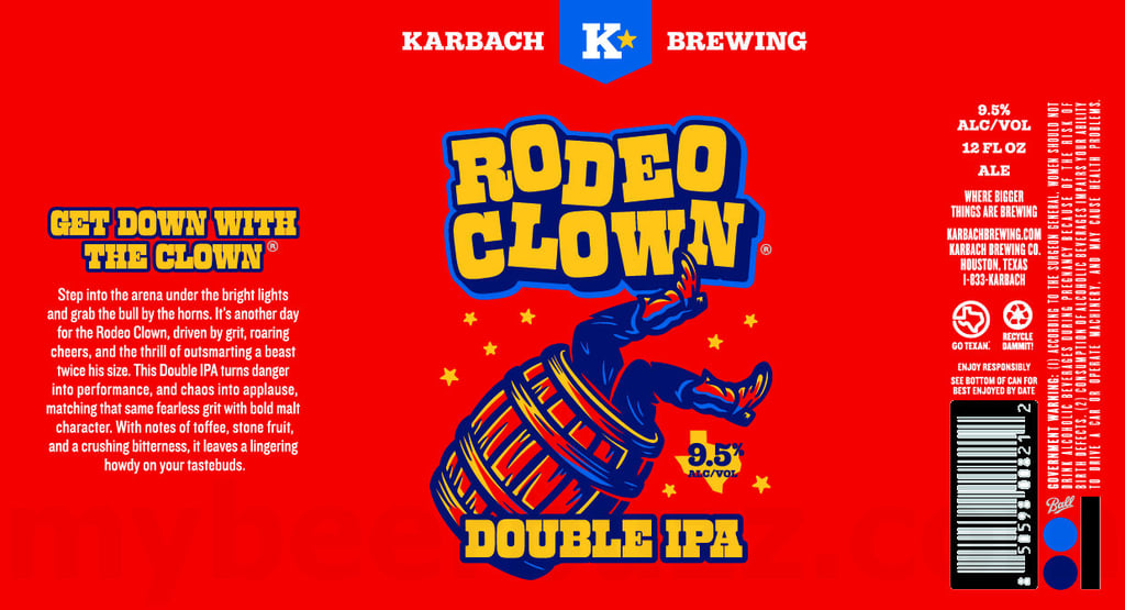 2025 Karbach Brewing Rodeo Clown DIPA 12-oz Cans