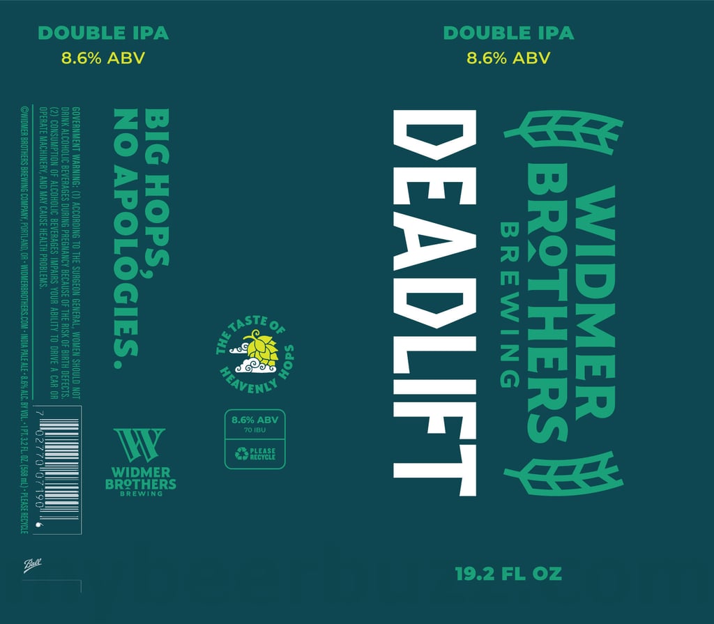 Widmer Brothers Packaging Updates Continue With Deadlift 19.2-oz Cans