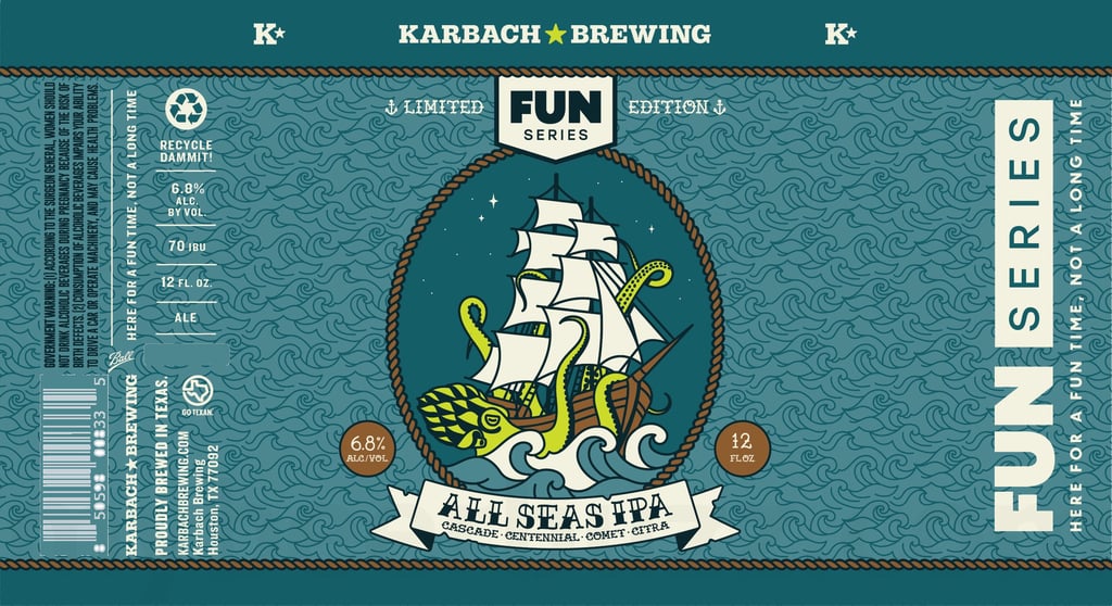 2025 Karbach brewing All Seas IPA (12-oz Cans