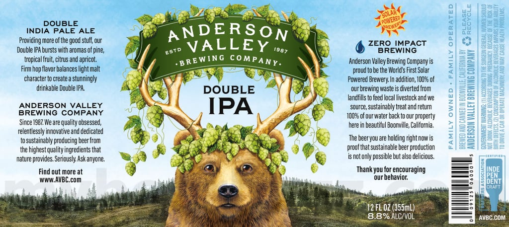 2025 Anderson Valley DOuble IPA 12oz Cans