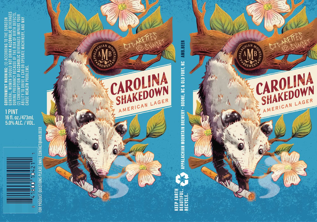 2026 Appalachian Mouintain brewery Carolina Shakedown 16-oz Cans