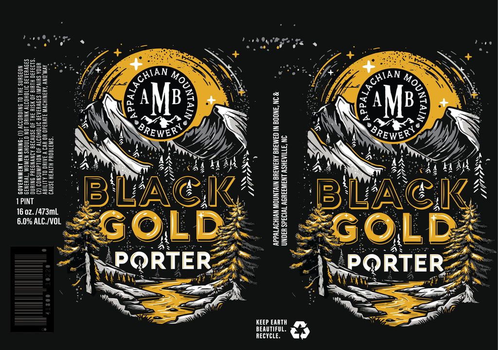 2025 Appalachian Mountain Brewery Black Gold Porter 16oz Cans