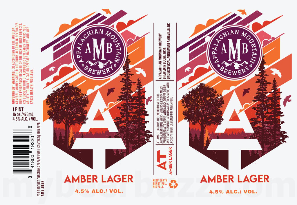 2025 Appalachian Mountain brewert AT Amber Lager 12-oz Cans