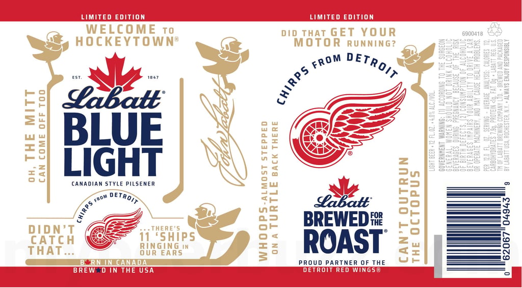 2026 Labatt Blue Light Redwings 12-oz Cans