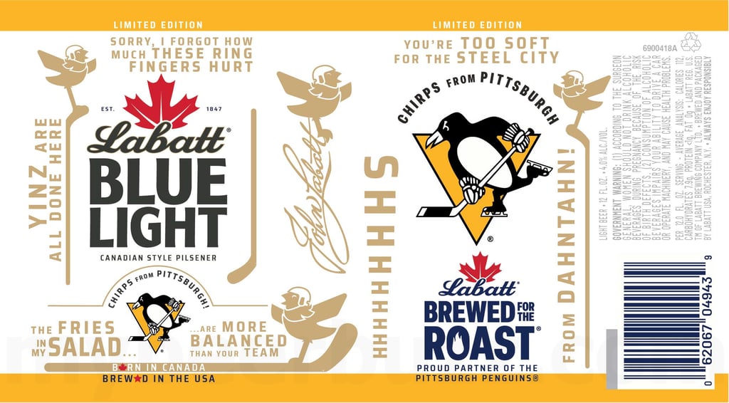 2026 Labatt Blue Light Penguins 12-oz Cans