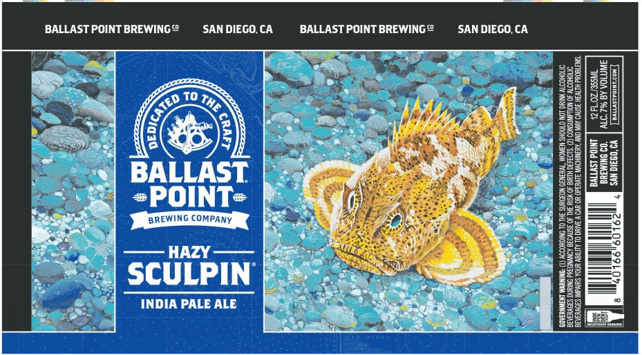 2026 Ballast Point Hazy Sculpin 12-oz Cans