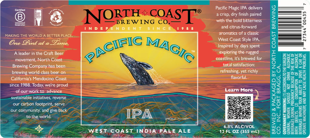 2025 North Coast Pacific Magic 12oz Cans