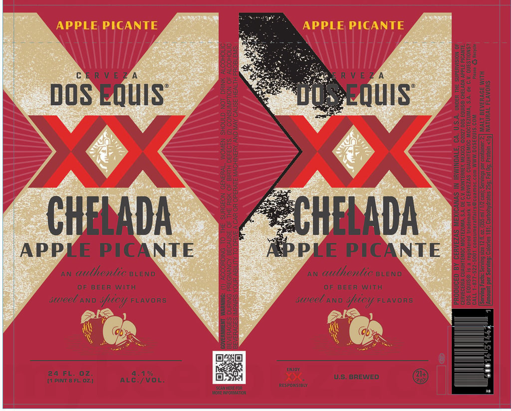 Heineken Launching Dos Equis Classic Lime Margarita / Michelada Original / Chelada Apple Picante 7 2026 Dos Equis Chelada Apple Picante 24-oz Cans
