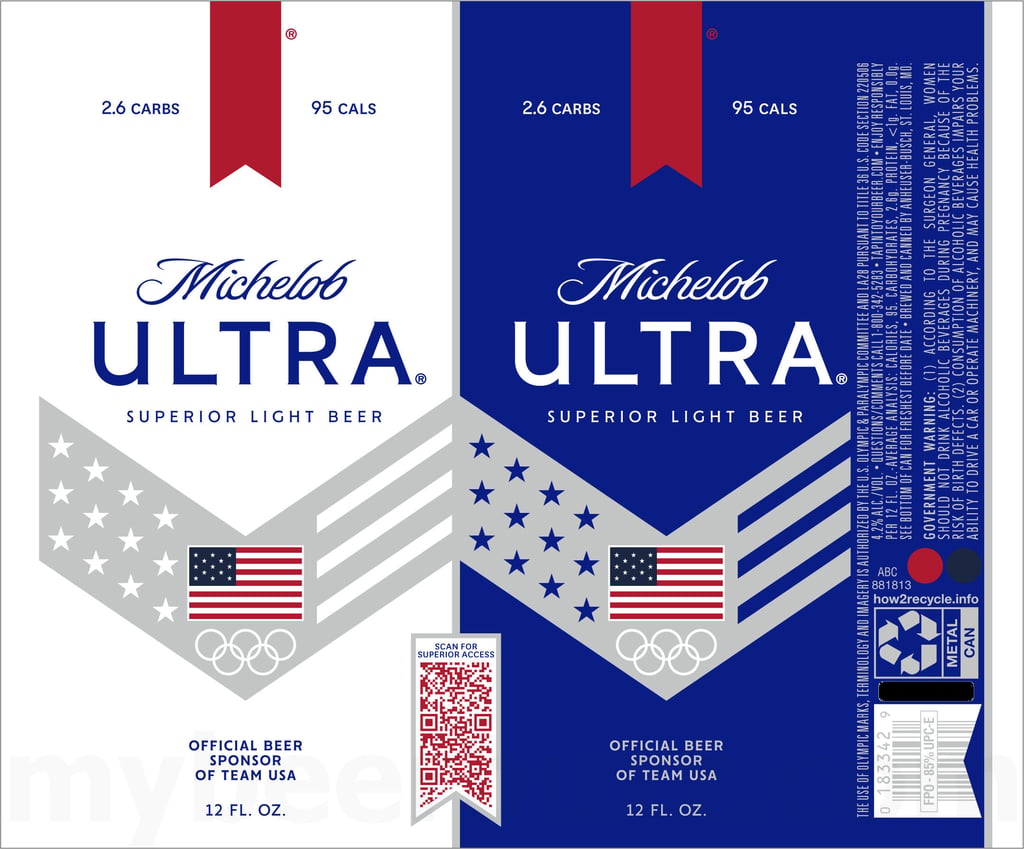 2025 Michelob Ultra Team USA 12-oz Cans