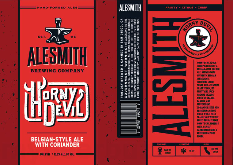 2026 AleSmith Brewing Horny Devil 16-oz Cans