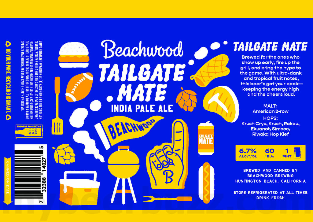 2025 Beachwood Tailgate Mate 16oz Cans.