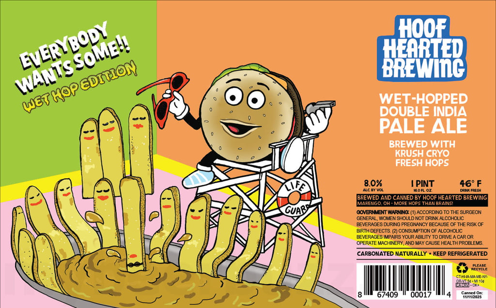 2025 Hoof Hearted Everybody Wants Some Wet Hop Edition 16-oz Cans