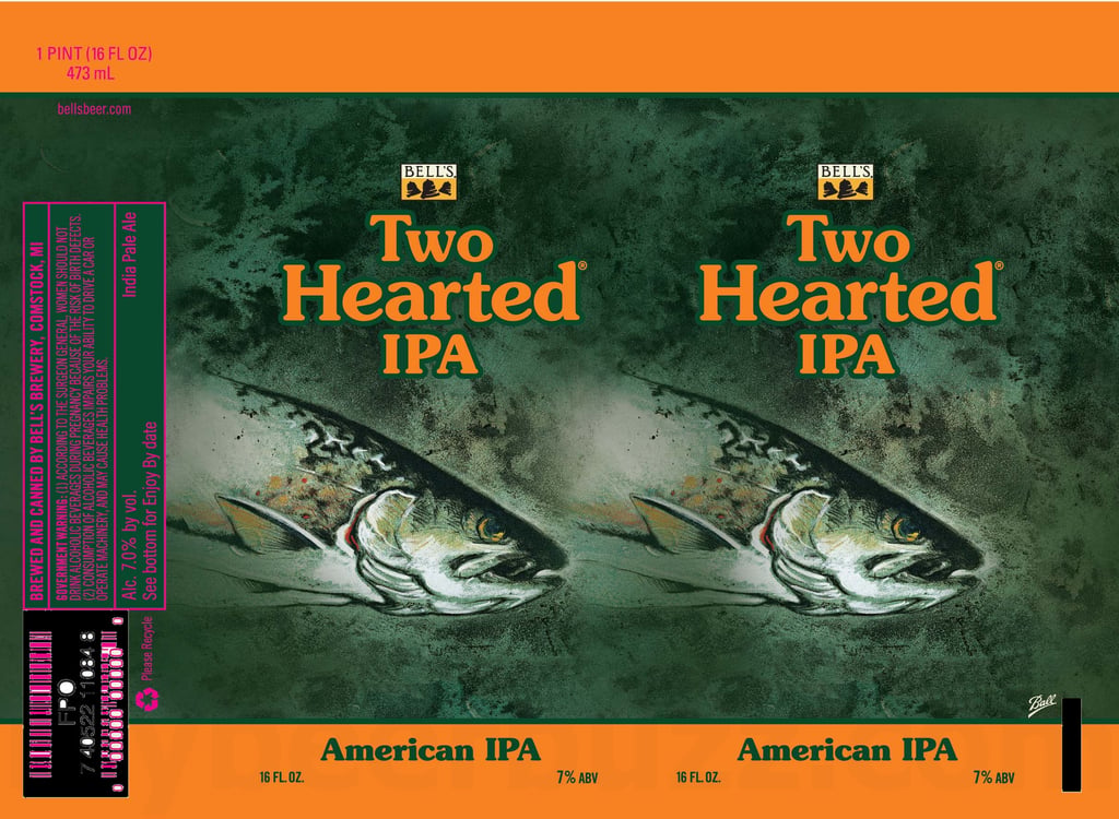 2025 Bell's Brewery Two Hearted Ale 16-oz Cans
