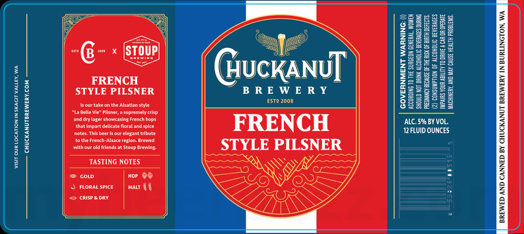 2025 Chuckanut French Style Pilsner 12-oz Cans