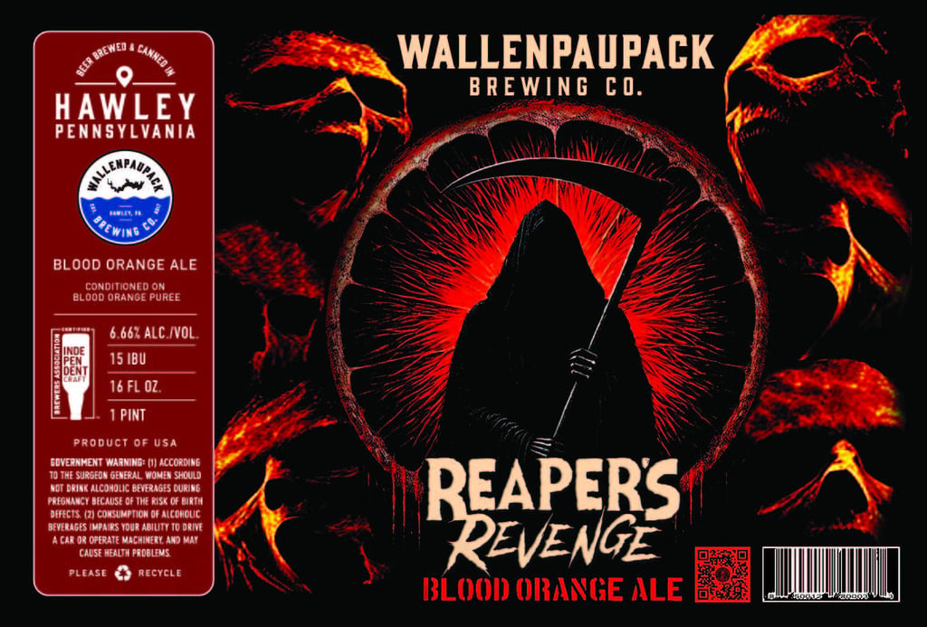 2025 Wallenpaupack Brewing Reaper's Revenge 16oz Cans