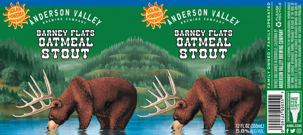 2025 Anderson Valley Barney Flast Oatmeal Stout 12oz Cans
