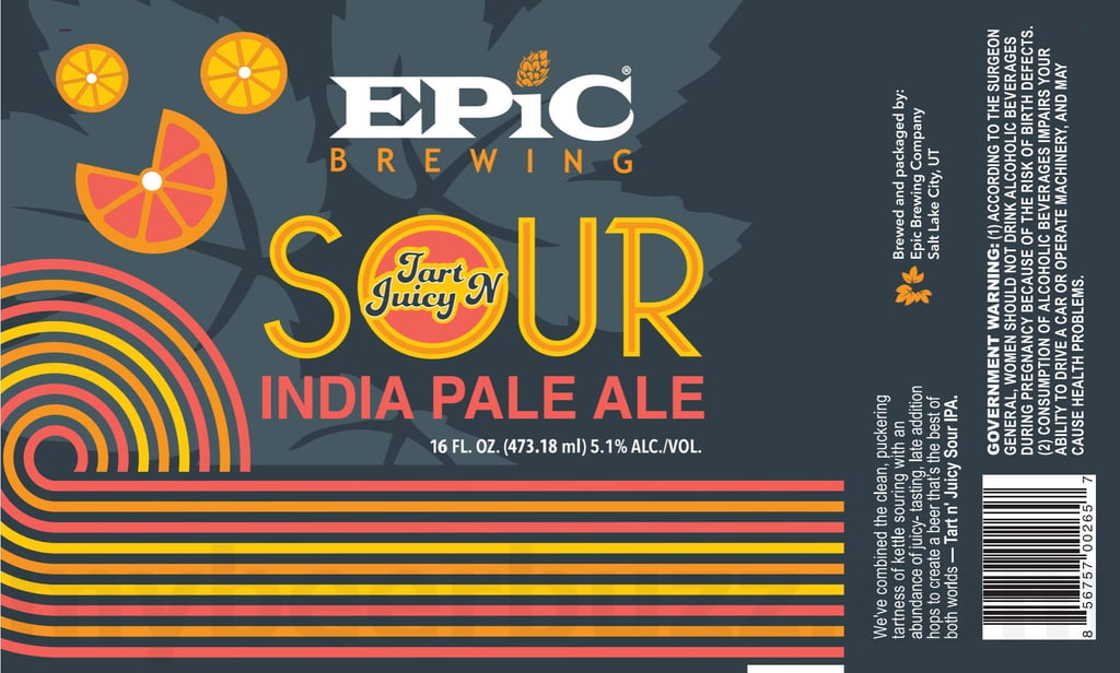 2026 Epic Brewing Tart N Juicy SOur IPA 16-oz Cans