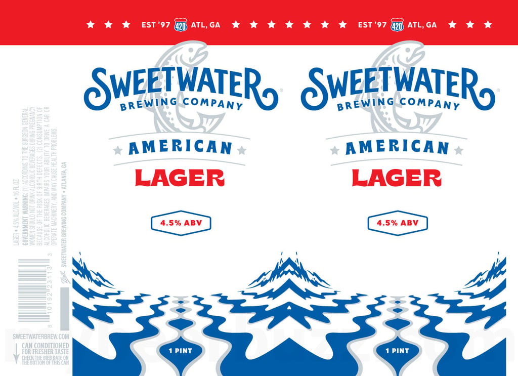 SweetWater Adding American Lager Cans 7 2026 SweetWater American Lager 16-oz Cans
