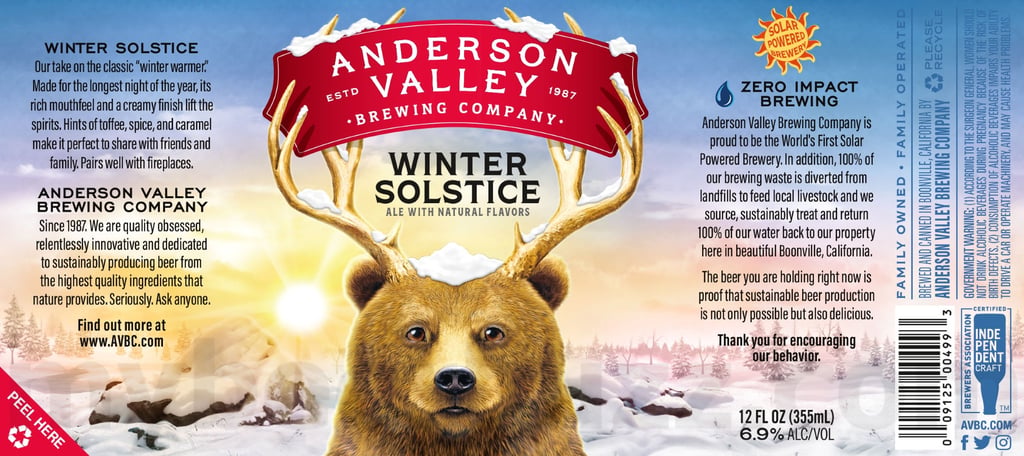 2025 Anderson Valley Winter Solstice 12oz Cans