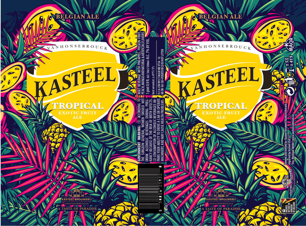 2025 Kasteel Tropical 500ml Cans