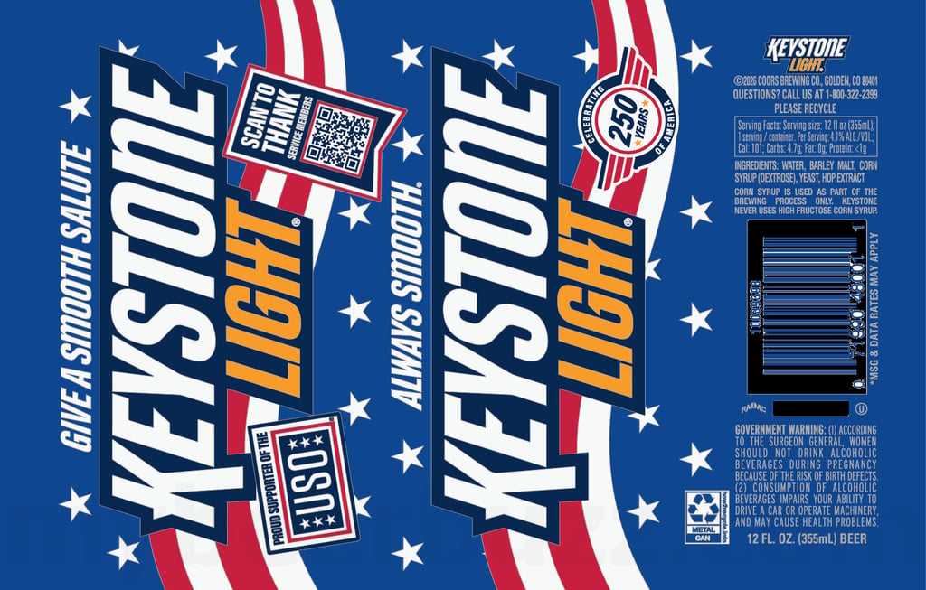 2025 Keystone Light USO 12-oz Cans