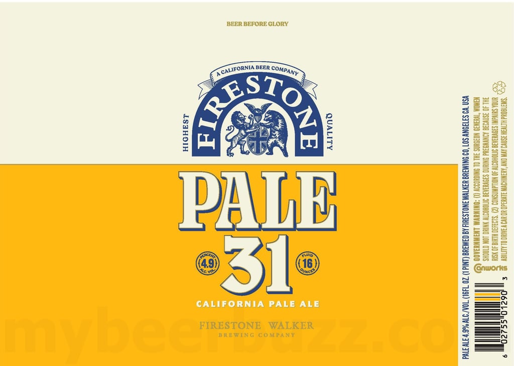 2026 Firestone Walker Pale 31 16-oz Cans