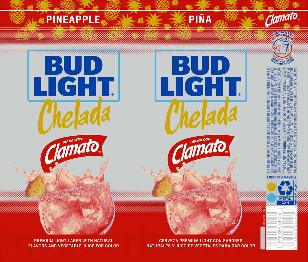 Bud Light And Tajín Are Spicing Things Up With The New Bud Light Chelada Tajín Chile Limón 7 2026 Bud Light Pineapple Chelada 25-oz Cans