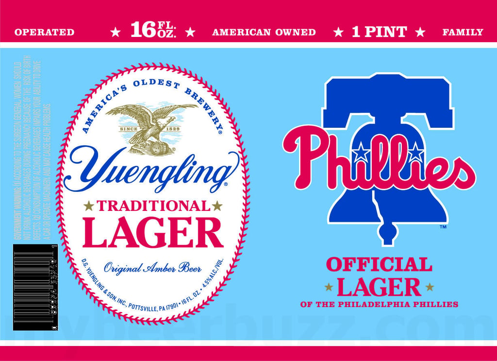 2025 Yuengling Official Lager Of The Phillies 16-oz Cans