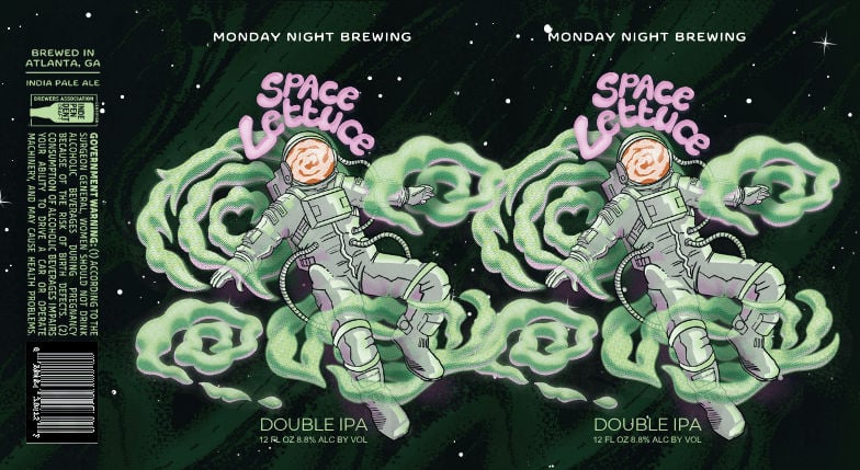 2025 Monday Night Brewing Space Lettuce 12oz Cans