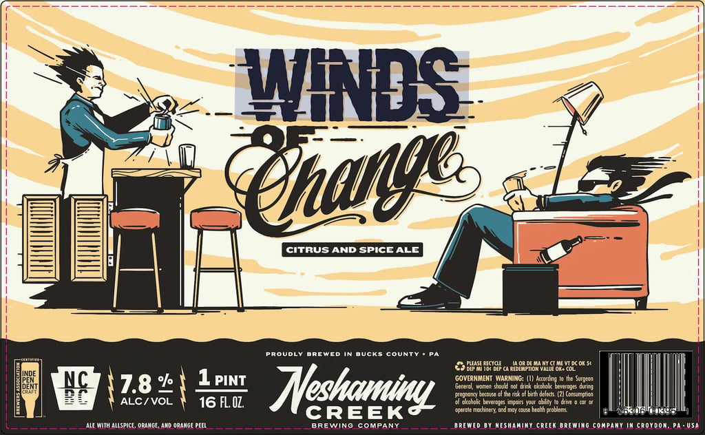 2025 Neshaminy Creek brewing WInds Of Change 16-oz Cans