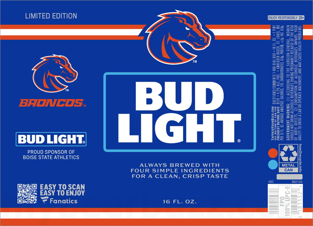 2026 Bud Light Broncos 16-oz Cans