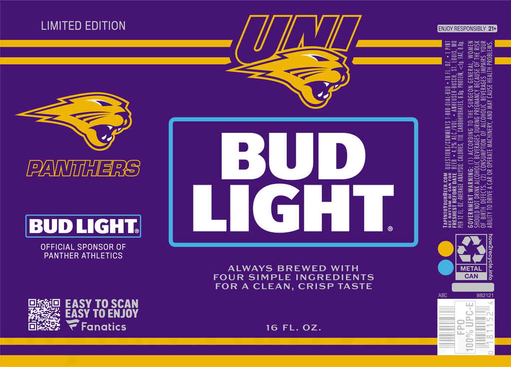 2026 Bud Light Panthers 16-oz Cans