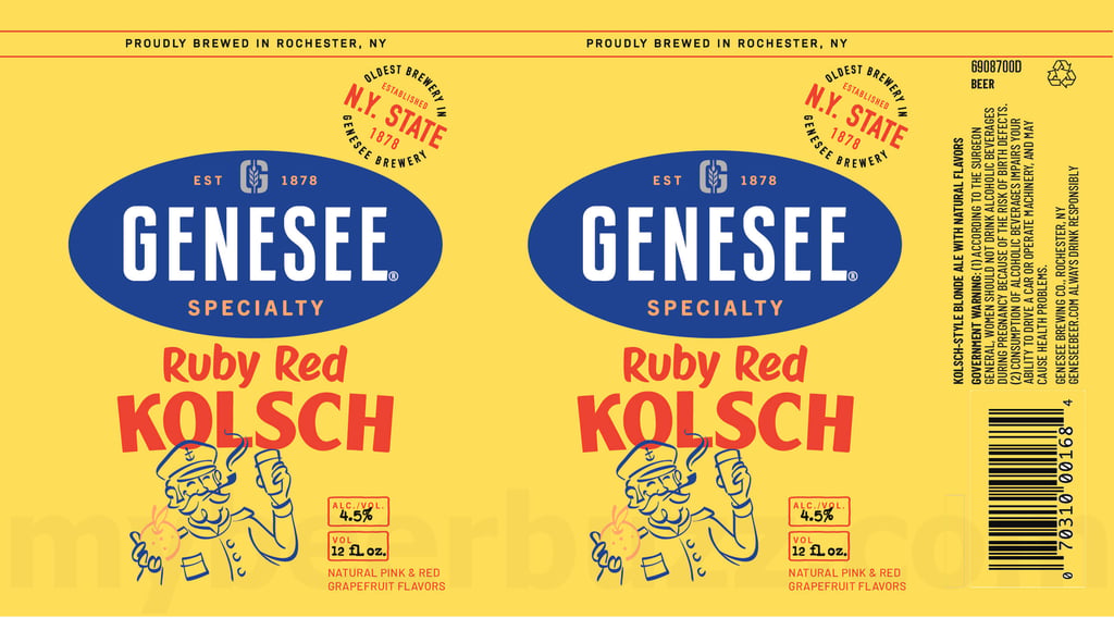 2025 Genesee Ruby Red Kolsch 12-oz Cans