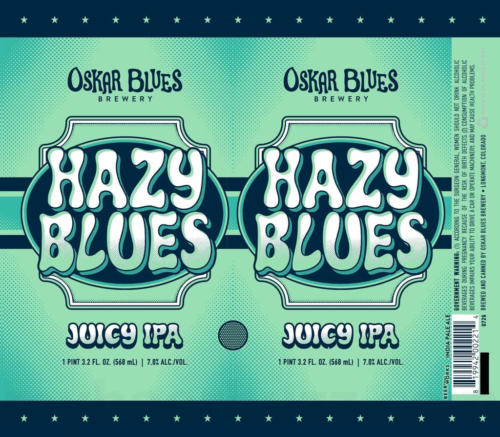 2026 Oskar Blues Hazy Blues 19.2-oz Cans