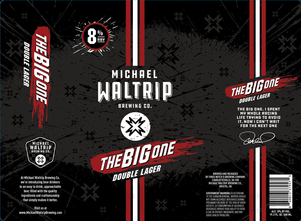2025 Michael Waltrip Brewing The Big One 19.2oz Cans