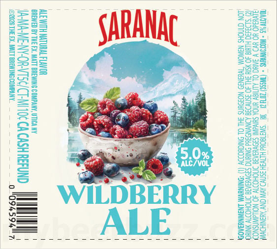 2025 Saranac Wildberry Ale 12-oz Bottles