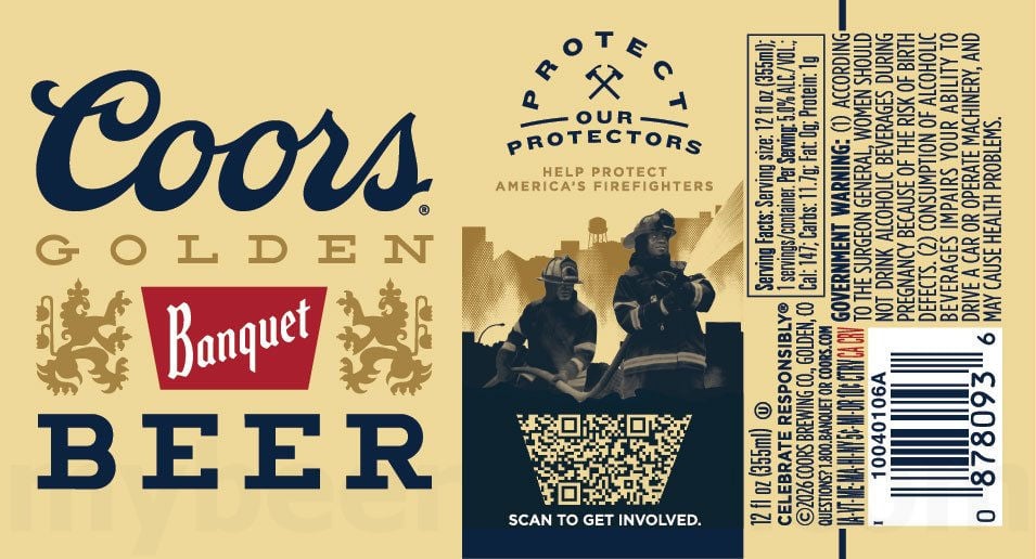 2026 Coors Banquet Protect Our Protectors 12-oz Cans