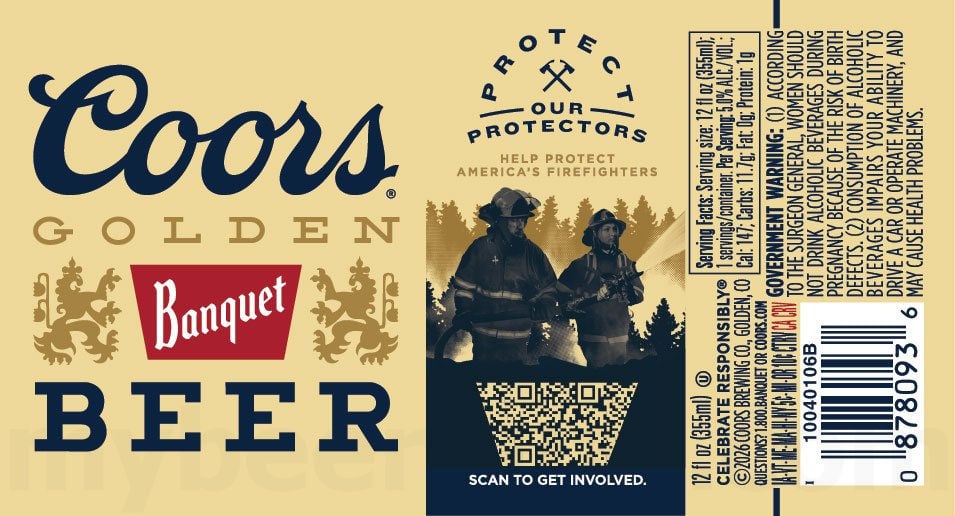 2026 Coors Banquet Protect Our Protectors 12-oz Cans